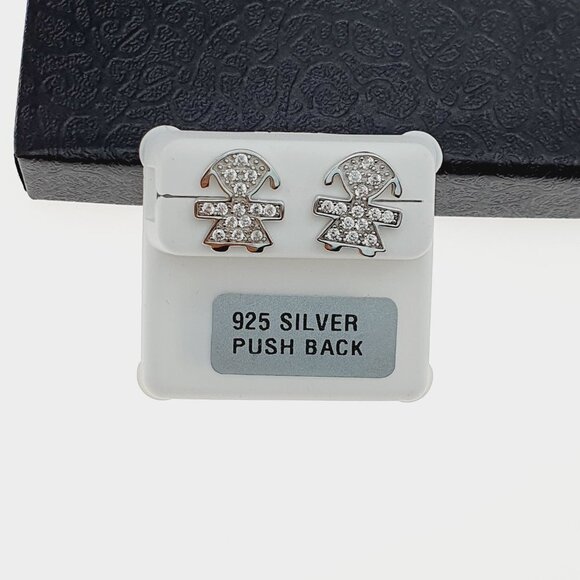 925 sterling silver luxury CZ earrings for women/girls, Best for RJUS2140 - Picture 11 of 11